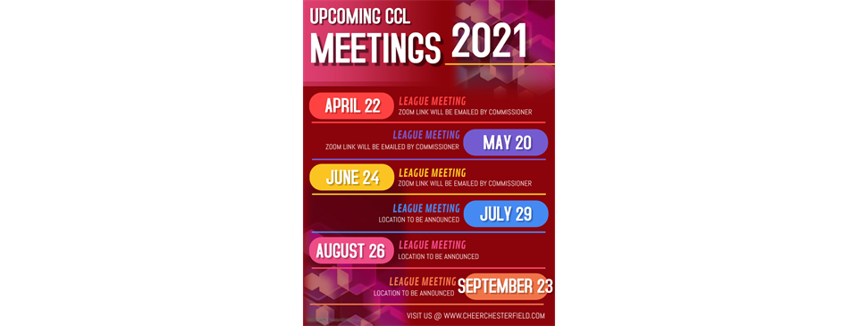 2021 League Meeting Dates